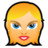 Female Face FE 1 blonde Icon